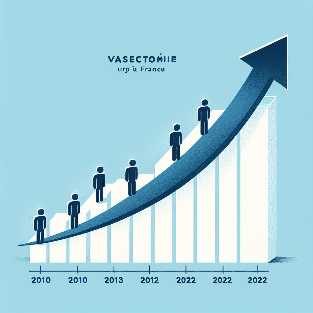 A photography of the significant increase in vasectomies in France from 2010 to 2022 reveals a striking trend shift towards male sterilizations.