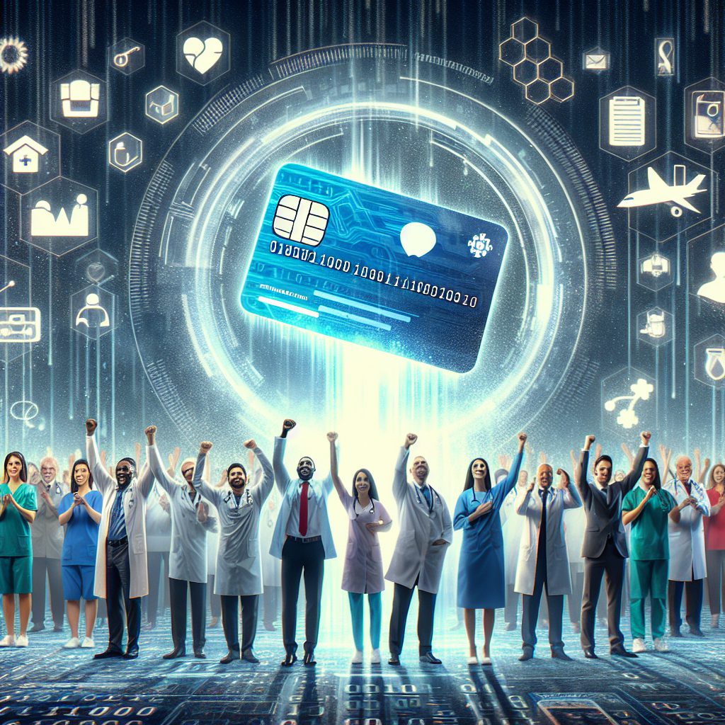 A photography of the groundbreaking digitalization in healthcare with the launch of the long-awaited digital Vitale card paving the way for a new era in access to healthcare and health data.