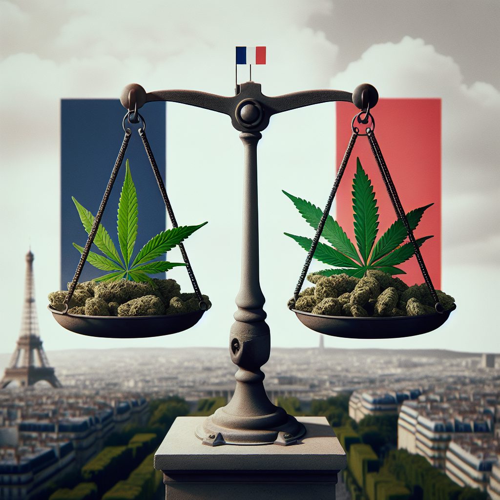 A photography of a thought-provoking documentary shedding light on the ongoing debate around cannabis legalization in France.