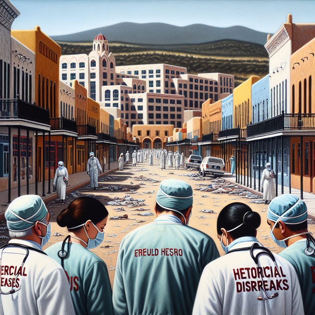 A photography of the recent plague outbreak in New Mexico serves as a stark reminder of historical diseases making a tragic comeback in the modern era.