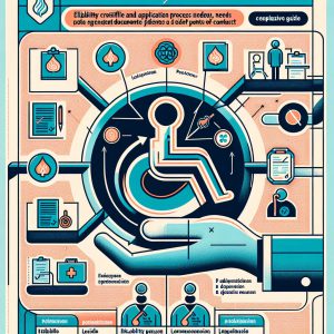 "A detailed visual guide on disability pension eligibility and application procedures provided by the official French Healthcare System portal, Ameli.fr."