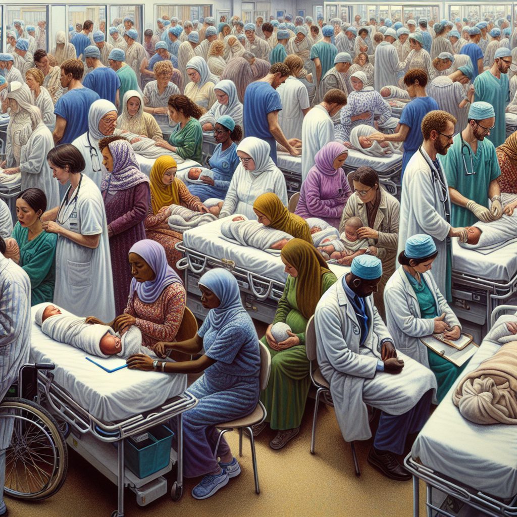 "A photography of the challenges faced by the maternity ward in Guingamp due to a shortage of qualified medical staff."