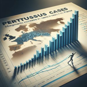 A photography of the alarming increase in pertussis cases in France and Europe.