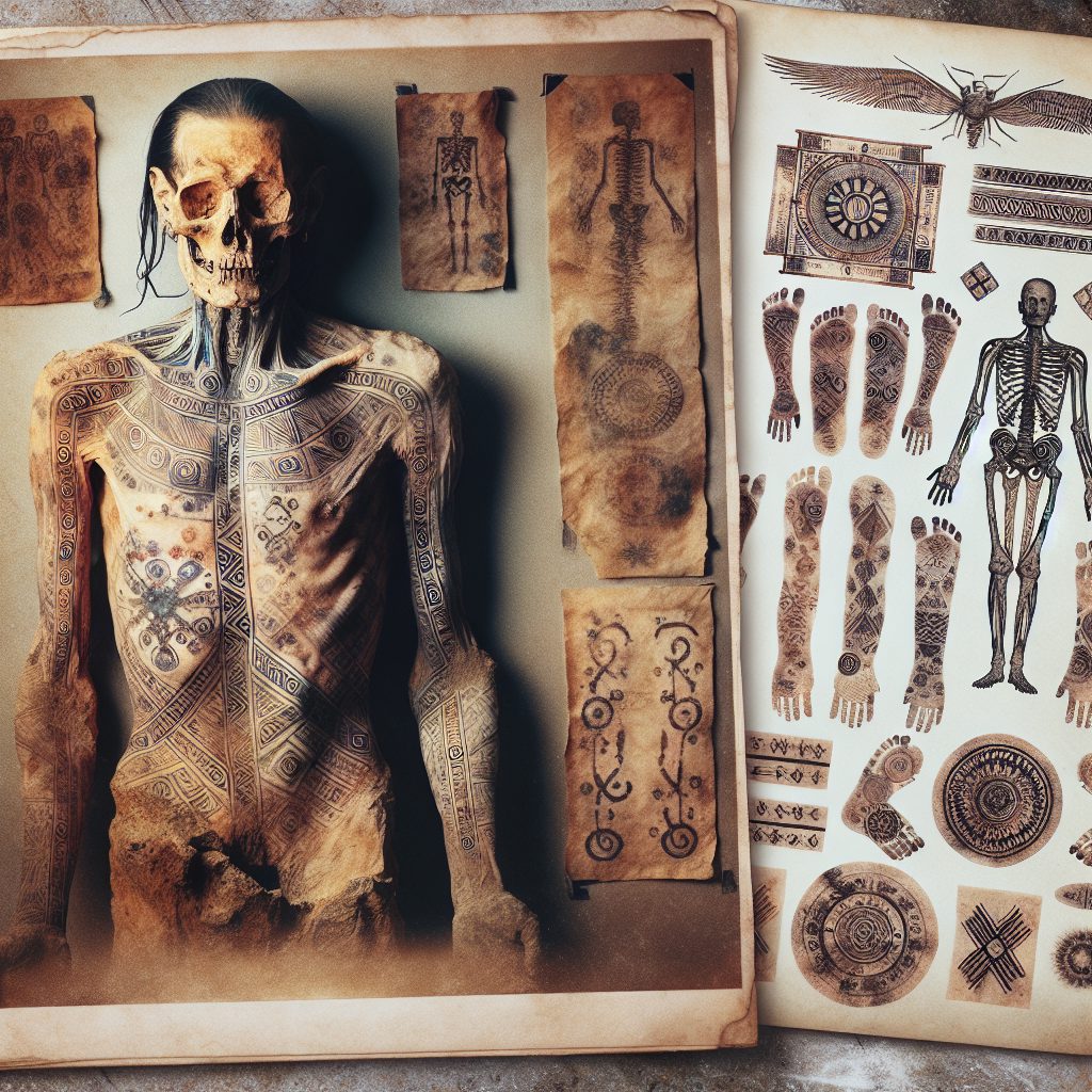 "A photography of Ötzi's ancient tattoos sheds light on their potential therapeutic functions in the context of medical practices of the Copper Age."