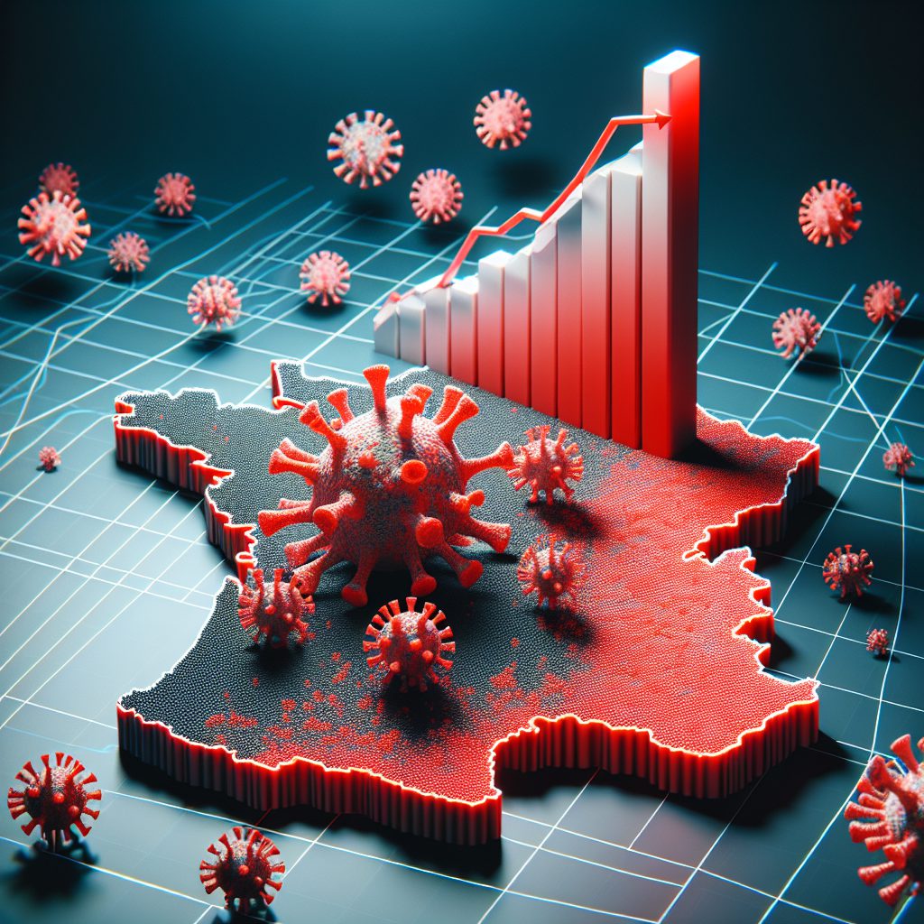 A photography of the alarming acceleration of Parvovirus epidemic in France.