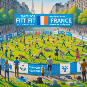 "A photography of the importance of physical activity and health promotion through the 'Days for a Fit France' nationwide event."