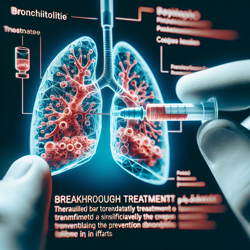 A photography of the innovative Beyfortus treatment revolutionizing bronchiolite prevention in infants.