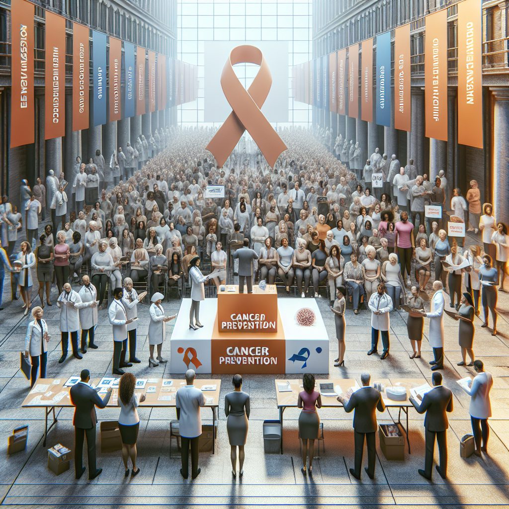 A photography of the impactful cancer prevention campaign launched by the National Cancer Institute to raise awareness and promote proactive health choices.