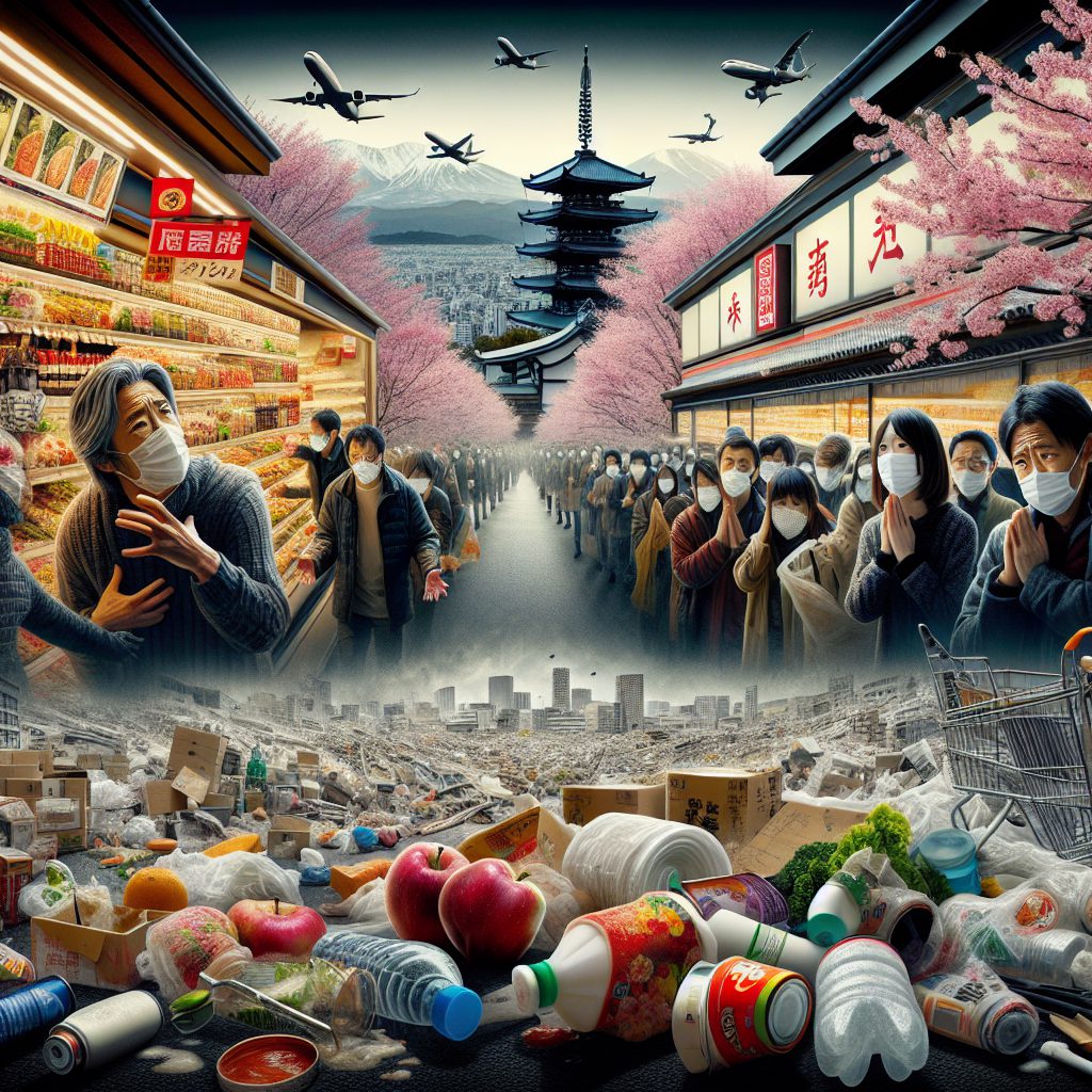 "A photo of a shocking food safety crisis in Japan."