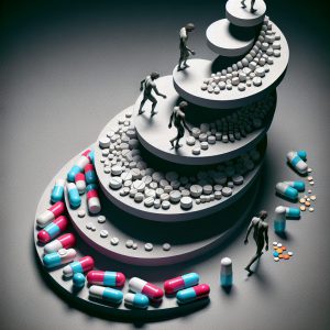 A photography of the dangerous spiral of tramadol addiction among young patients.