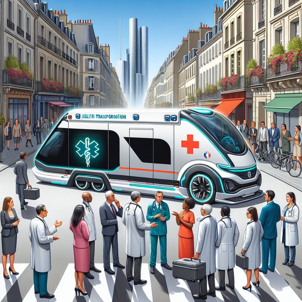 A photography of the upcoming revolution in health transport services in France, sparking concerns and debates among patient associations and healthcare professionals.